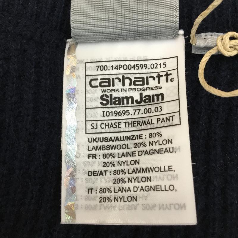カーハート ダブリューアイピー Carhartt WIP ボトムス ボトムス × Slam jam 25周年 サーマルスラックスパンツ XL 紺 / ネイビー / メンズ USED 古着 中古 10049942