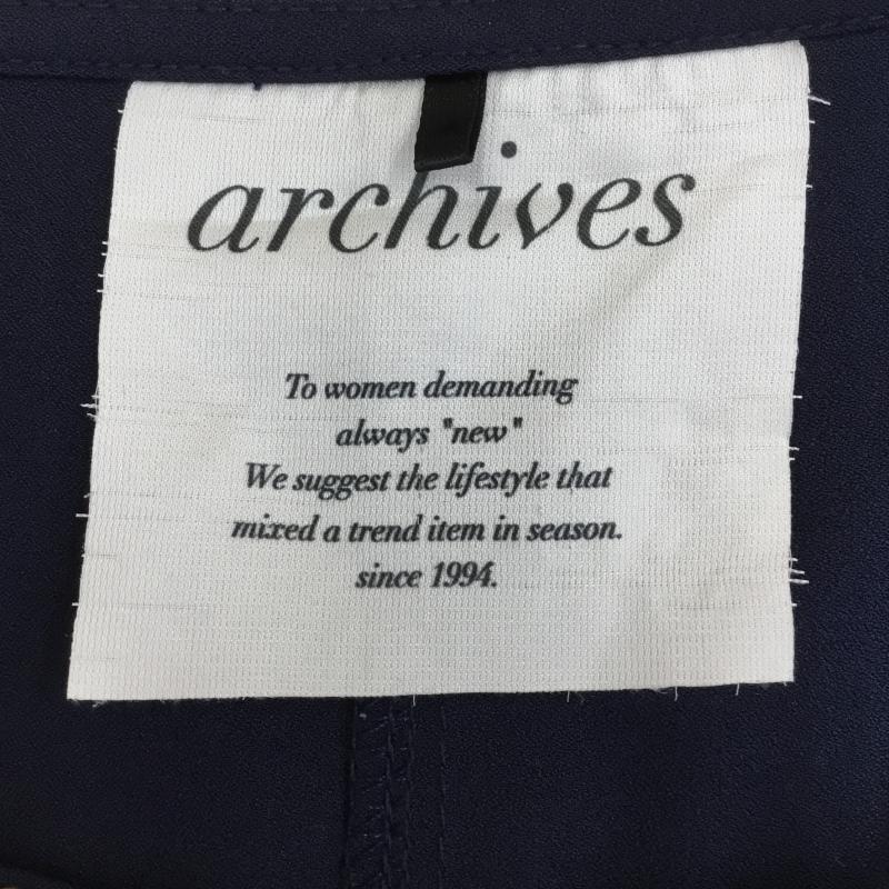アルシーヴ archives チュニック 半袖 M 紺 / ネイビー / レディース USED 古着 中古 10050071