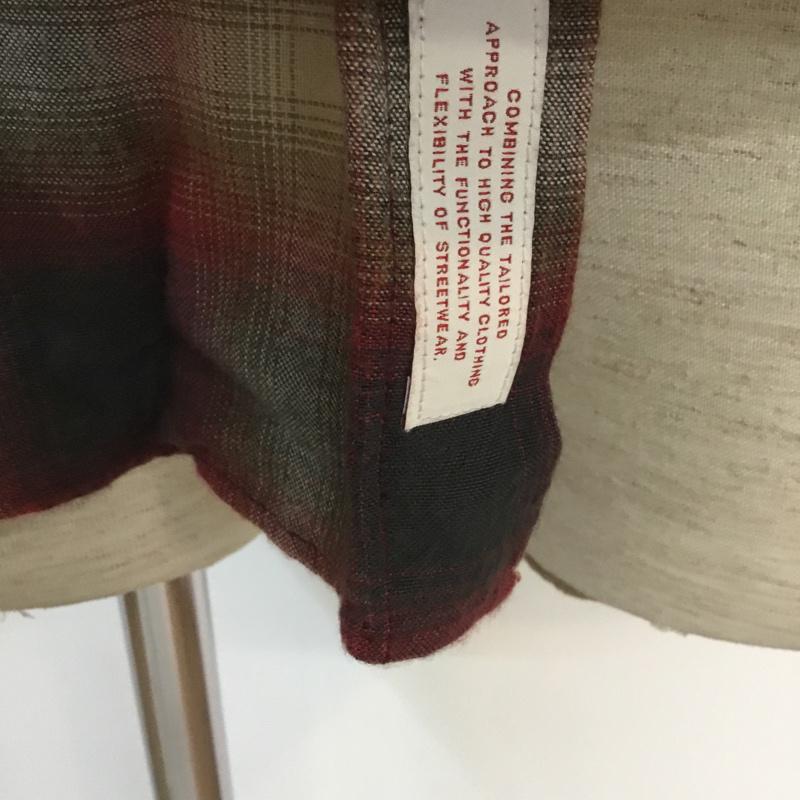 デラックス クロージング Deluxe Clothing シャツ、ブラウス 七分袖 ウエスタンシャツ M チェック 黒 / ブラック / X ベージュ / ベージュ / X 白 / ホワイト / X 赤 / レッド / メンズ USED 古着 中古 10050227