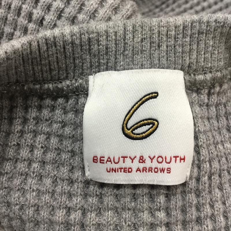 ロク ビューティアンドユース 6BEAUTY&YOUTH Tシャツ 七分袖 ワッフル カットソー 無地 灰 / グレー / レディース USED 古着 中古 10050387