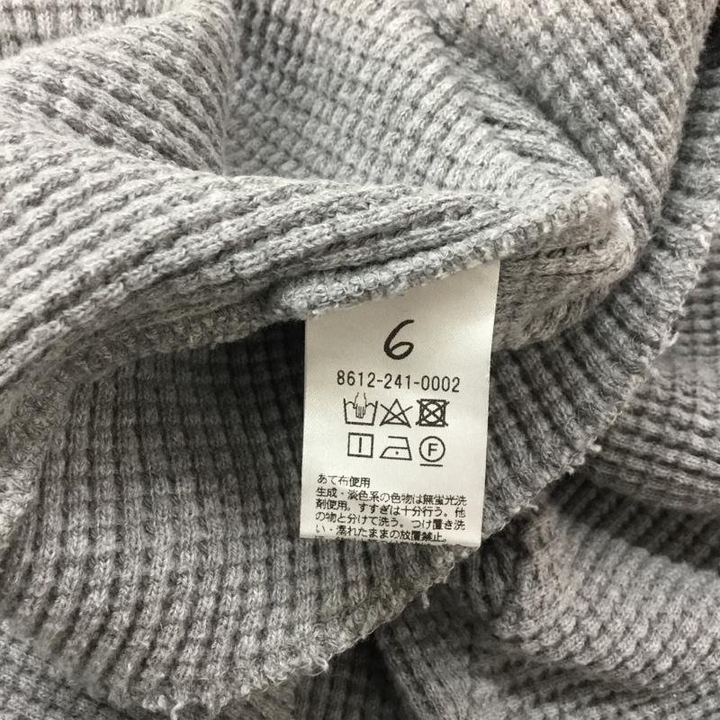 ロク ビューティアンドユース 6BEAUTY&YOUTH Tシャツ 七分袖 ワッフル カットソー 無地 灰 / グレー / レディース USED 古着 中古 10050387