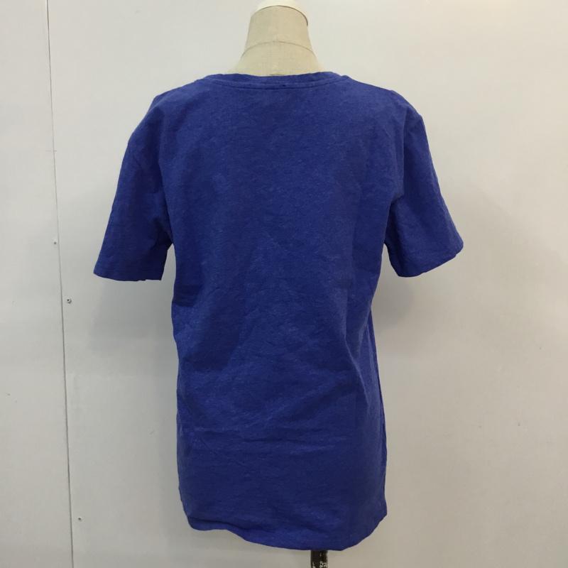 キツネ KITSUNE Tシャツ 半袖 プリント 青 / ブルー / レディース USED 古着 中古 10050389
