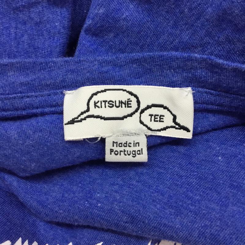 キツネ KITSUNE Tシャツ 半袖 プリント 青 / ブルー / レディース USED 古着 中古 10050389
