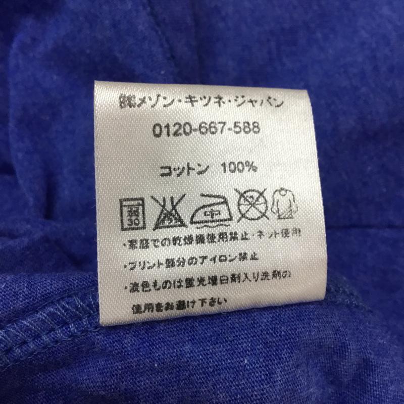 キツネ KITSUNE Tシャツ 半袖 プリント 青 / ブルー / レディース USED 古着 中古 10050389