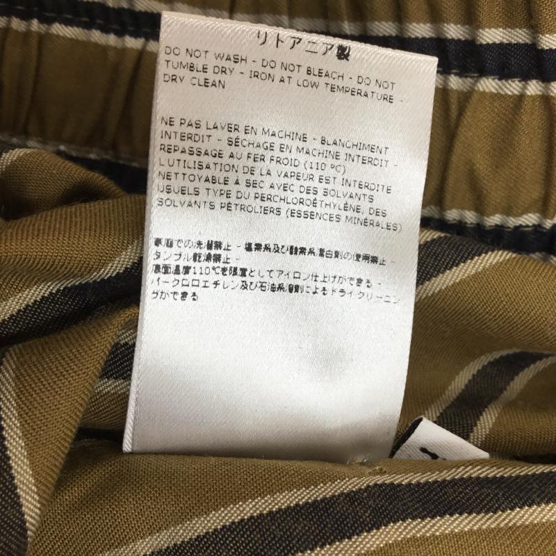 バンドオブアウトサイダーズ Band of Outsiders ボトムス ボトムス FW19 FORMAL DRAW STRING TROUSEFS XL ストライプ 茶 / ブラウン / X 白 / ホワイト / X 紺 / ネイビー / メンズ USED 古着 中古 10050545