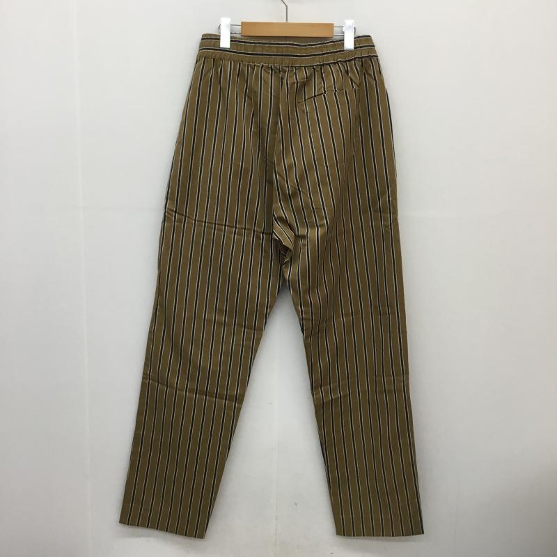 バンドオブアウトサイダーズ Band of Outsiders ボトムス ボトムス FW19 FORMAL DRAW STRING TROUSEFS XL ストライプ 茶 / ブラウン / X 白 / ホワイト / X 紺 / ネイビー / メンズ USED 古着 中古 10050545