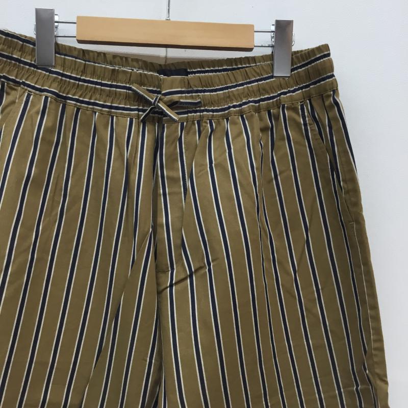 バンドオブアウトサイダーズ Band of Outsiders ボトムス ボトムス FW19 FORMAL DRAW STRING TROUSEFS XL ストライプ 茶 / ブラウン / X 白 / ホワイト / X 紺 / ネイビー / メンズ USED 古着 中古 10050545