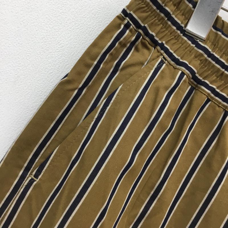 バンドオブアウトサイダーズ Band of Outsiders ボトムス ボトムス FW19 FORMAL DRAW STRING TROUSEFS XL ストライプ 茶 / ブラウン / X 白 / ホワイト / X 紺 / ネイビー / メンズ USED 古着 中古 10050545