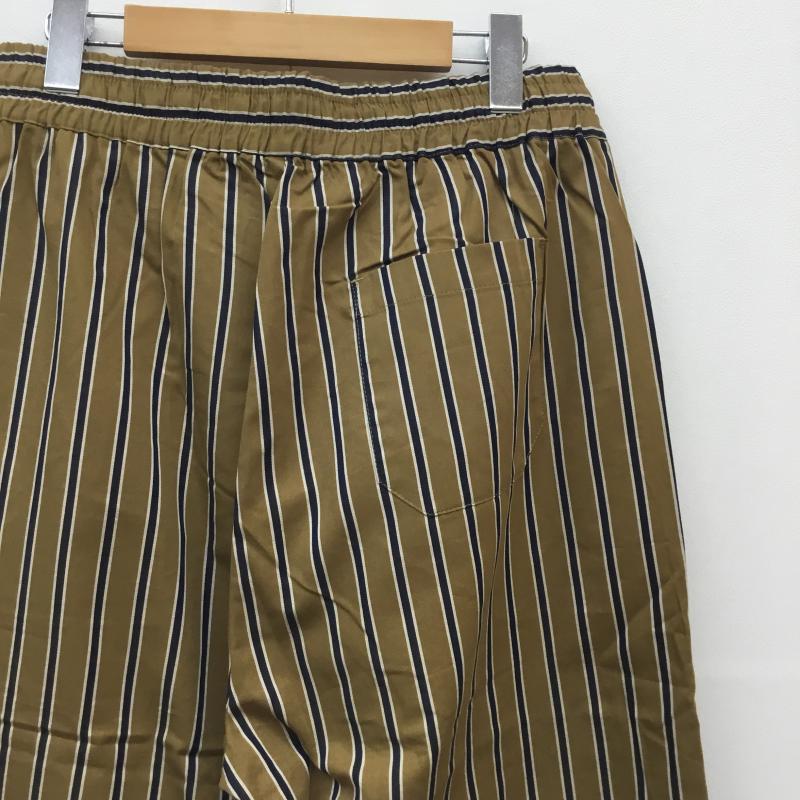 バンドオブアウトサイダーズ Band of Outsiders ボトムス ボトムス FW19 FORMAL DRAW STRING TROUSEFS XL ストライプ 茶 / ブラウン / X 白 / ホワイト / X 紺 / ネイビー / メンズ USED 古着 中古 10050545