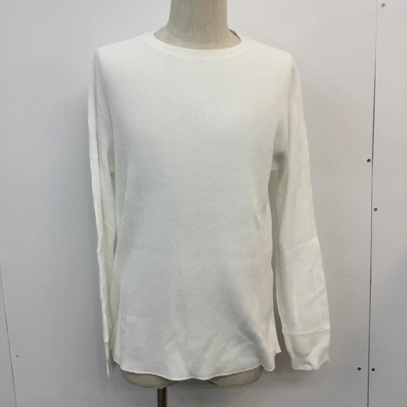 ピルグリム PILGRIM Tシャツ 長袖 ワッフル地 サーマル タグ付き M 無地 白 / ホワイト / メンズ USED 古着 中古 10050771