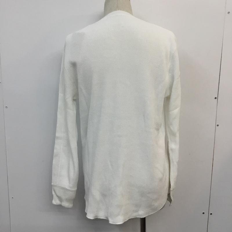 ピルグリム PILGRIM Tシャツ 長袖 ワッフル地 サーマル タグ付き M 無地 白 / ホワイト / メンズ USED 古着 中古 10050771
