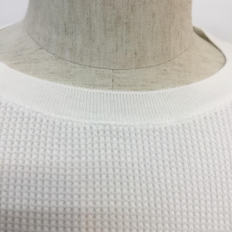 ピルグリム PILGRIM Tシャツ 長袖 ワッフル地 サーマル タグ付き M 無地 白 / ホワイト / メンズ USED 古着 中古 10050771