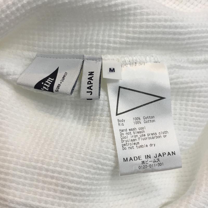 ピルグリム PILGRIM Tシャツ 長袖 ワッフル地 サーマル タグ付き M 無地 白 / ホワイト / メンズ USED 古着 中古 10050771