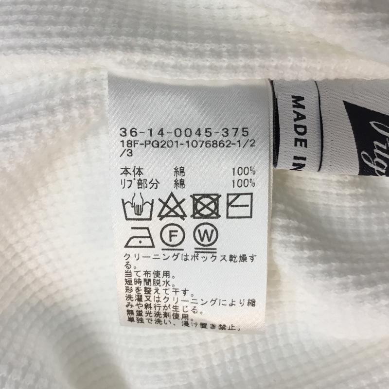 ピルグリム PILGRIM Tシャツ 長袖 ワッフル地 サーマル タグ付き M 無地 白 / ホワイト / メンズ USED 古着 中古 10050771