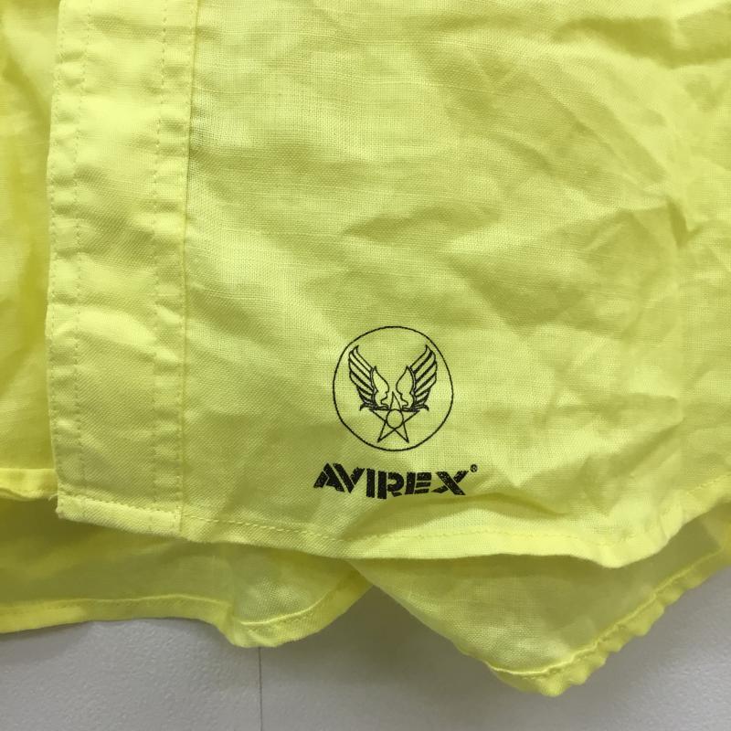 アヴィレックス AVIREX シャツ、ブラウス 半袖 L 黄 / イエロー / メンズ USED 古着 中古 10050785