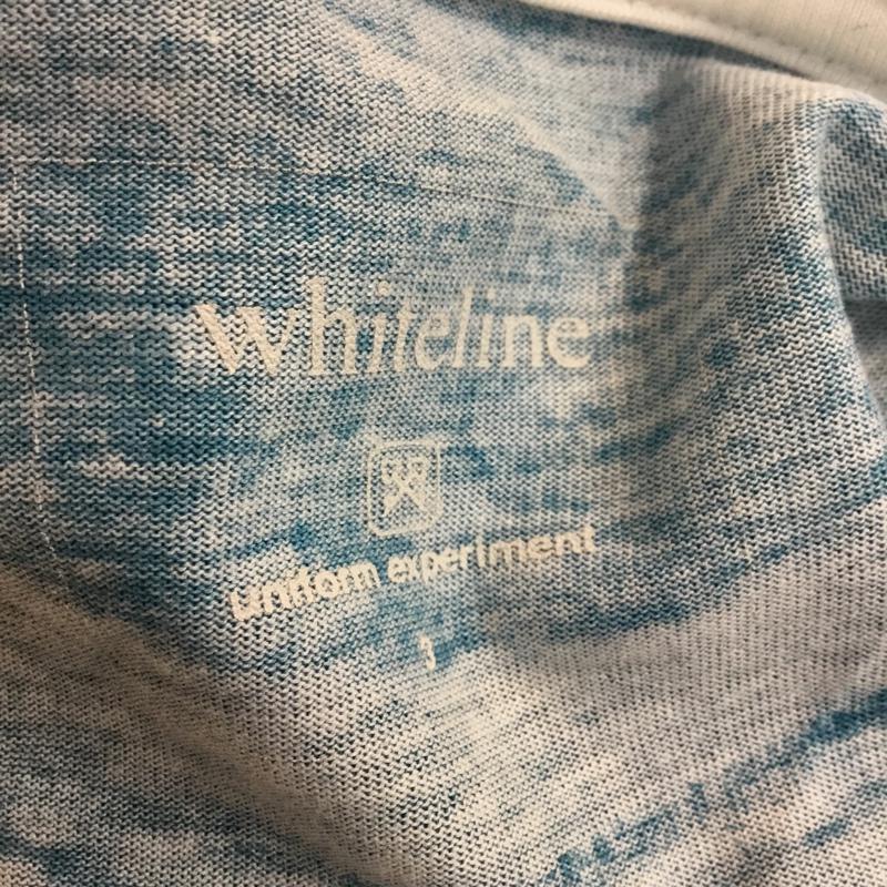ホワイトライン WHITE LINE Tシャツ 半袖 クルーネック 3 ボーダー柄 白 / ホワイト / X 青 / ブルー / X 紫 / パープル / X 紺 / ネイビー / メンズ USED 古着 中古 10050867