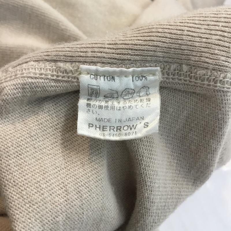 ストーミーブルー STORMYBLUE カットソー 長袖 クルーネック XS プリント ベージュ / ベージュ / メンズ USED 古着 中古 10050880