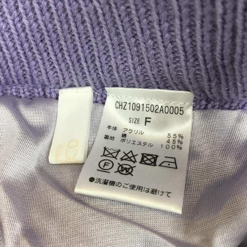 フーズフーチコ who's who Chico ボトムス ボトムス 透カシ柄ロングパンツ FREE 紫 / パープル / レディース USED 古着 中古 10050907