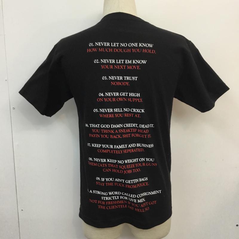 スニークティップ Sneaktip Tシャツ 半袖 S プリント 黒 / ブラック / メンズ USED 古着 中古 10050928