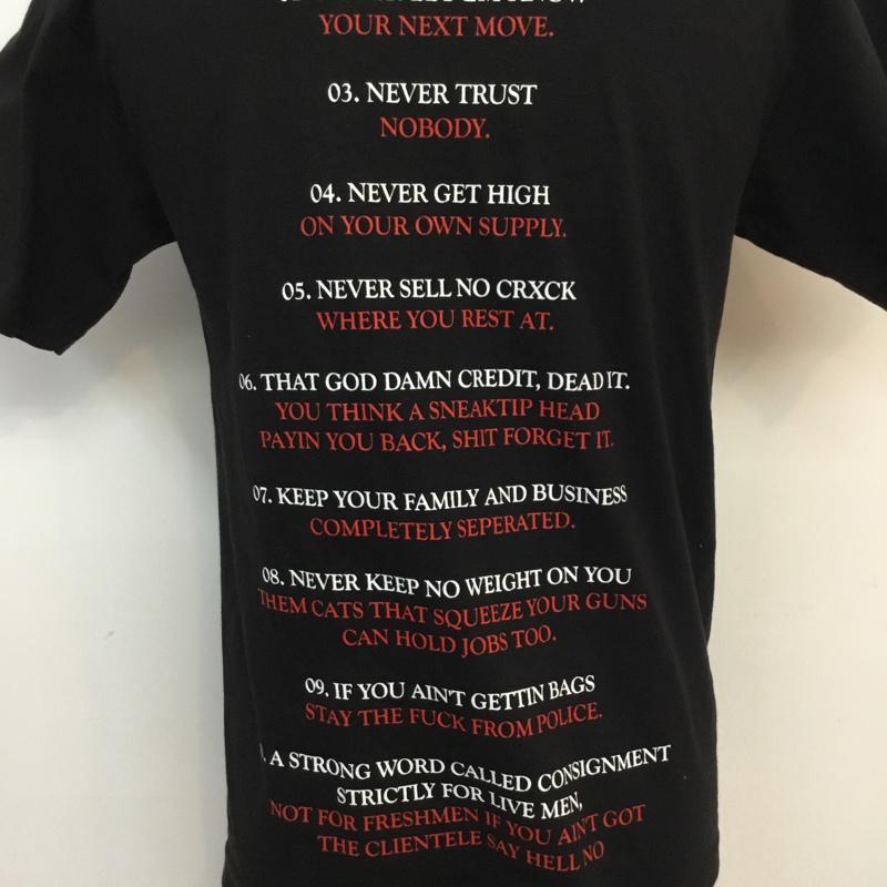 スニークティップ Sneaktip Tシャツ 半袖 S プリント 黒 / ブラック / メンズ USED 古着 中古 10050928