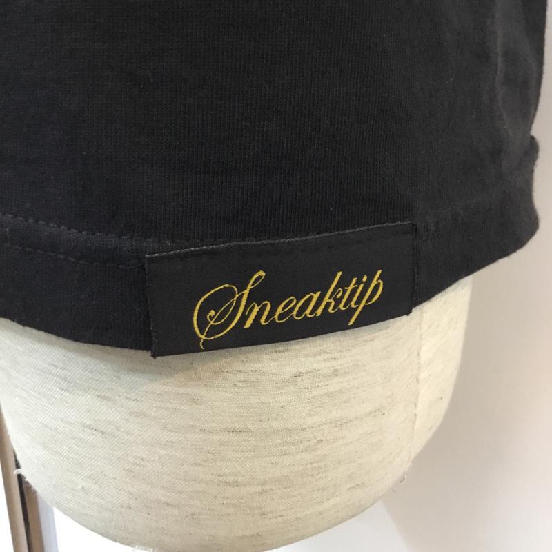 スニークティップ Sneaktip Tシャツ 半袖 S プリント 黒 / ブラック / メンズ USED 古着 中古 10050928