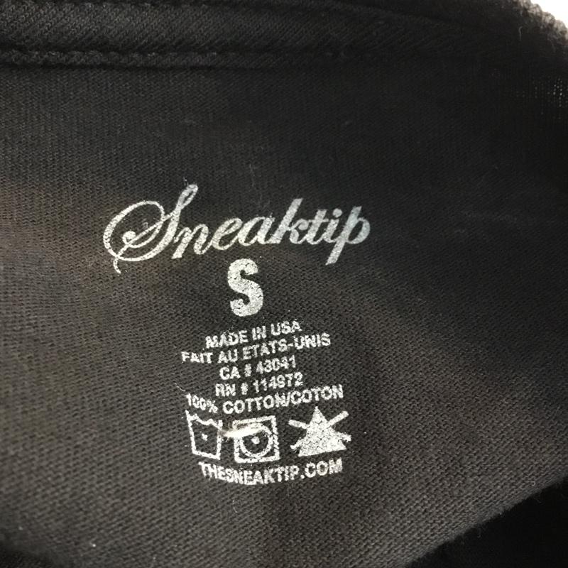 スニークティップ Sneaktip Tシャツ 半袖 S プリント 黒 / ブラック / メンズ USED 古着 中古 10050928