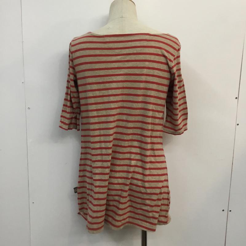 ワンウォッシュ ONEWASH カットソー 七分袖 M ボーダー柄 マルチカラー / マルチカラー / メンズ USED 古着 中古 10050929