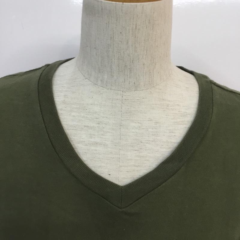 チャンピオン Campion Tシャツ 半袖 M 無地 カーキ / カーキ / メンズ USED 古着 中古 10050955