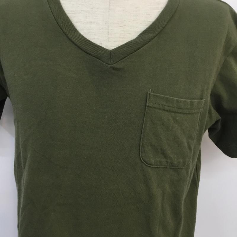 チャンピオン Campion Tシャツ 半袖 M 無地 カーキ / カーキ / メンズ USED 古着 中古 10050955