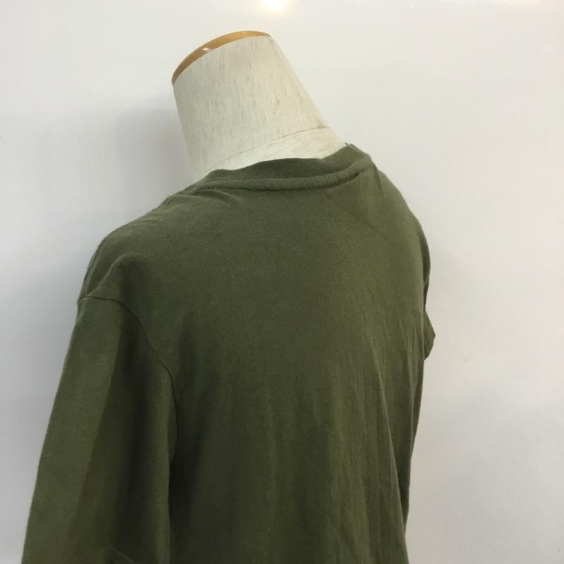 チャンピオン Campion Tシャツ 半袖 M 無地 カーキ / カーキ / メンズ USED 古着 中古 10050955