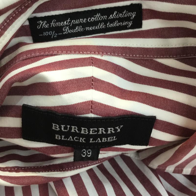 バーバリーブラックレーベル BURBERRY BLACK LABEL シャツ、ブラウス 長袖 ストライプ マルチカラー / マルチカラー / メンズ USED 古着 中古 10050983