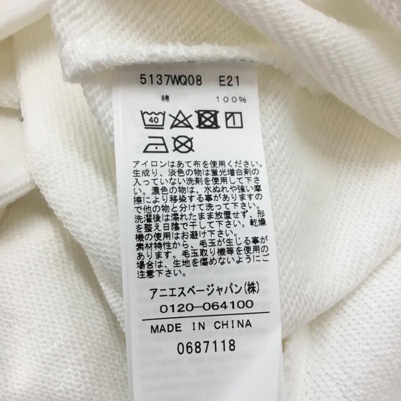 トゥービーバイアニエスベー To b. by agnes b. ワンピース ひざ丈スカート 5137 WQ08 ROBE メッセージワンピ タグ付き 36 ロゴ、文字 白 / ホワイト / レディース USED 古着 中古 10051250