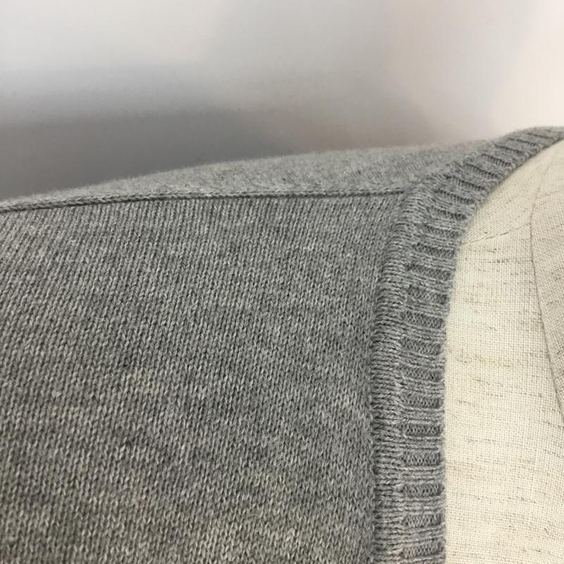 アーバンリサーチ URBAN RESEARCH ニット、セーター 長袖 Vネック 38 無地 灰 / グレー / メンズ USED 古着 中古 10051371