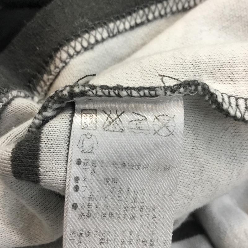 サタデーズ SATURDAYS カットソー 長袖 クルーネック S ボーダー柄 白 / ホワイト / X 灰 / グレー / メンズ USED 古着 中古 10051374