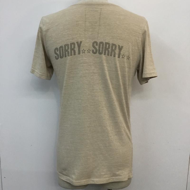 シップスジェットブルー SHIPS JET BLUE Tシャツ 半袖 クルーネック M プリント ベージュ / ベージュ / メンズ USED 古着 中古 10051416