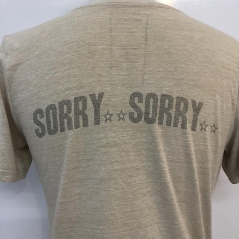 シップスジェットブルー SHIPS JET BLUE Tシャツ 半袖 クルーネック M プリント ベージュ / ベージュ / メンズ USED 古着 中古 10051416