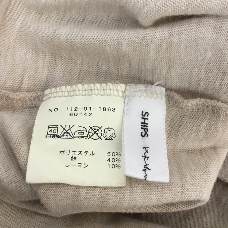 シップスジェットブルー SHIPS JET BLUE Tシャツ 半袖 クルーネック M プリント ベージュ / ベージュ / メンズ USED 古着 中古 10051416