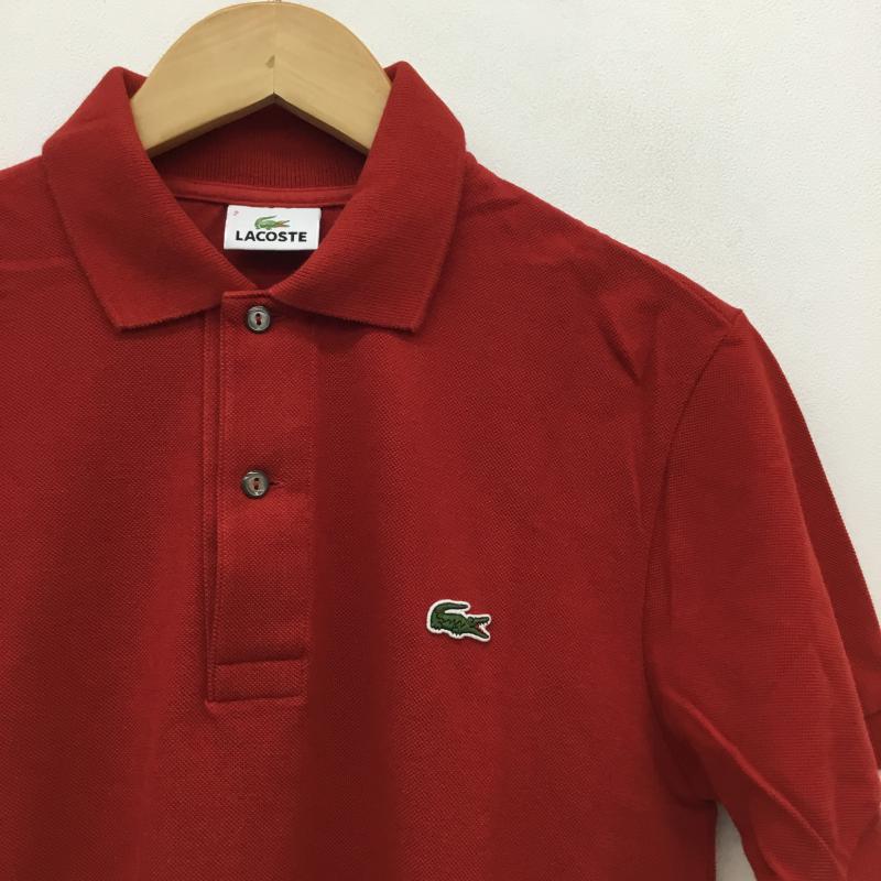 ラコステ LACOSTE ポロシャツ 半袖 2 赤 / レッド / メンズ USED 古着 中古 10051585