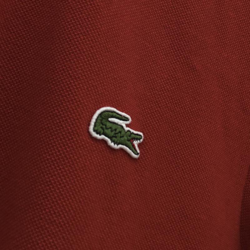 ラコステ LACOSTE ポロシャツ 半袖 2 赤 / レッド / メンズ USED 古着 中古 10051585