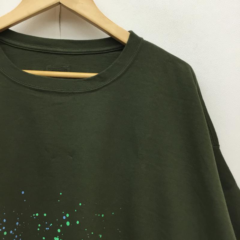 タンタン TANG TANG Tシャツ 半袖 YSTRDY'S TMRRW × TANGTANG オーバーサイズドリッピングTEE 緑 / グリーン / メンズ USED 古着 中古 10051586