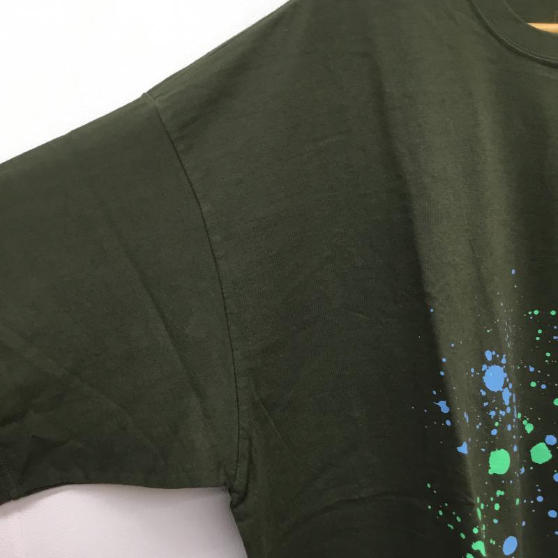 タンタン TANG TANG Tシャツ 半袖 YSTRDY'S TMRRW × TANGTANG オーバーサイズドリッピングTEE 緑 / グリーン / メンズ USED 古着 中古 10051586