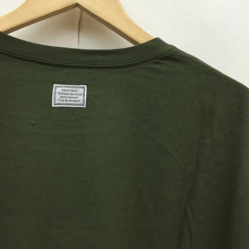 タンタン TANG TANG Tシャツ 半袖 YSTRDY'S TMRRW × TANGTANG オーバーサイズドリッピングTEE 緑 / グリーン / メンズ USED 古着 中古 10051586