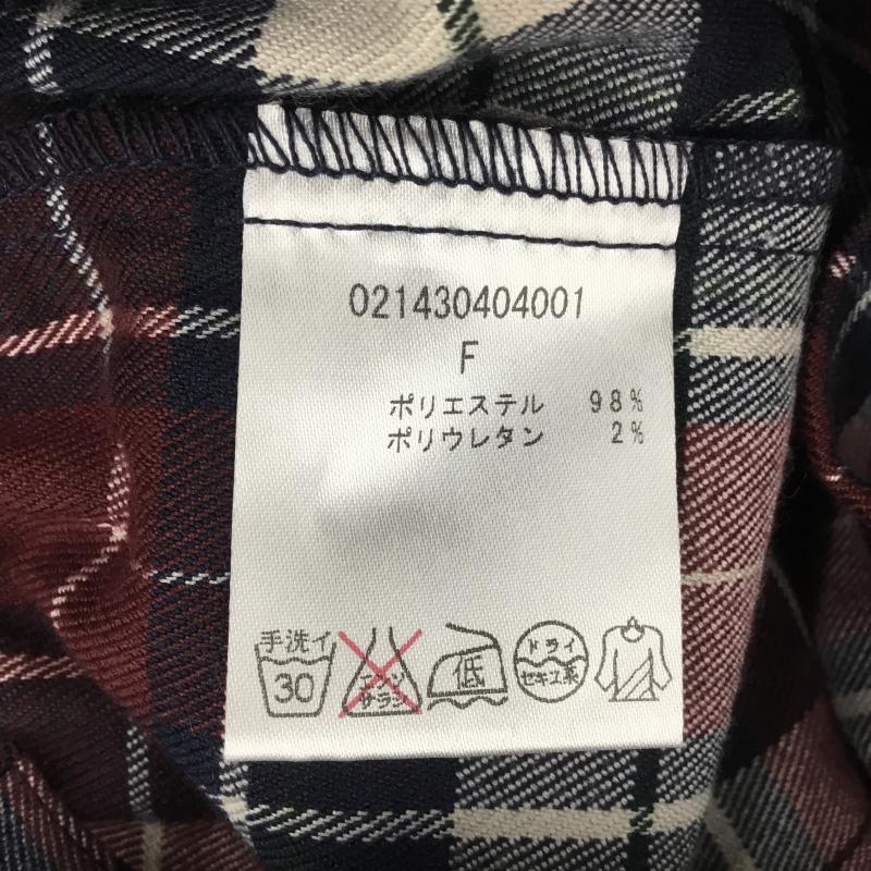 ダズリン dazzlin カットソー 半袖 オフショル FREE チェック 白 / ホワイト / X 赤 / レッド / X 緑 / グリーン / X 紺 / ネイビー /  レディース USED 古着 中古 10051638