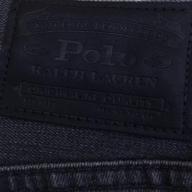 ポロラルフローレン POLO RALPH LAUREN パンツ デニム、ジーンズ Black Denim ストレッチスリムストレート 30インチ 黒 / ブラック / メンズ USED 古着 中古 10051716