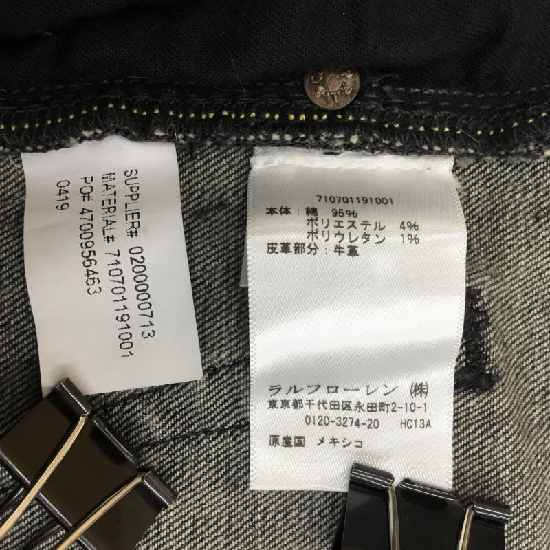 ポロラルフローレン POLO RALPH LAUREN パンツ デニム、ジーンズ Black Denim ストレッチスリムストレート 30インチ 黒 / ブラック / メンズ USED 古着 中古 10051716