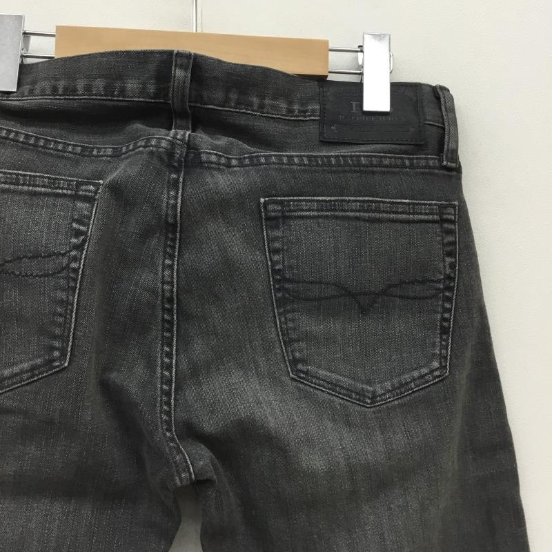 ポロラルフローレン POLO RALPH LAUREN パンツ デニム、ジーンズ Black Denim ストレッチスリムストレート 30インチ 黒 / ブラック / メンズ USED 古着 中古 10051716