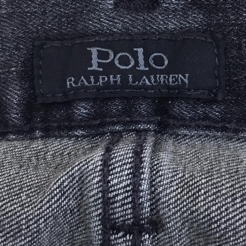 ポロラルフローレン POLO RALPH LAUREN パンツ デニム、ジーンズ Black Denim ストレッチスリムストレート 30インチ 黒 / ブラック / メンズ USED 古着 中古 10051716