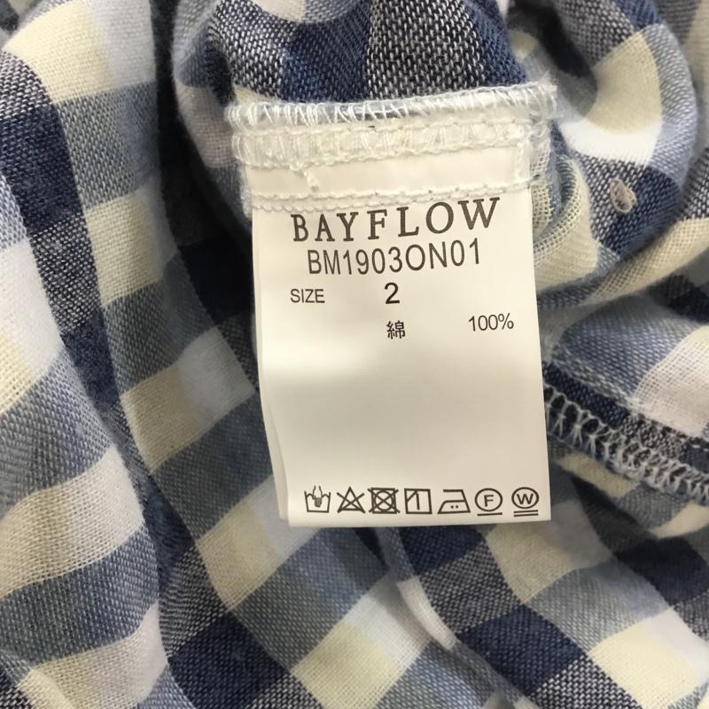 ベイフロー BAYFLOW シャツ、ブラウス 長袖 ガーゼチェックシャツ タグ付 S チェック マルチカラー / マルチカラー / メンズ USED 古着 中古 10051780