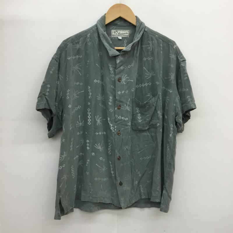 ユーズドクロージング used clothes シャツ、ブラウス 半袖 レーヨン 半そでシャツ S 緑 / グリーン / メンズ USED 古着 中古 10051797