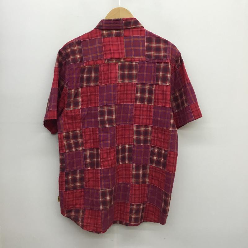 ステューシー STUSSY シャツ、ブラウス 半袖 M チェック 赤 / レッド / メンズ USED 古着 中古 10052229